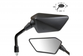 Univerzální motocyklové zrcátka  HS D-TRACKER X závit M10, pravé+levé / pár