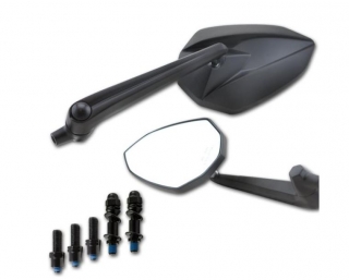 Univerzální motocyklové zrcátka  HS STORM závit M10, pravé+levé / pár