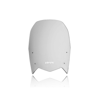 Plexi motocyklu WRS styl TOURING pro YAMAHA XTZ 690 Tenere 700 2019-2020 54 KW(73 PS), barva kouřová, výška 36,5 cm (14-3/8")