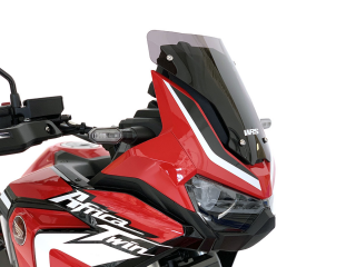 Plexi motocyklu WRS pro HONDA CRF 1100 L ABS Africa Twin 2020 75 KW(102 PS), barva tmavý kouř, výška 29 cm 