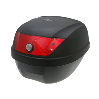 Univerzální kufr na motocykl - skútr 101 OCTANE TOP CASE ČERNÁ/ČERVENÁ objem 28 L