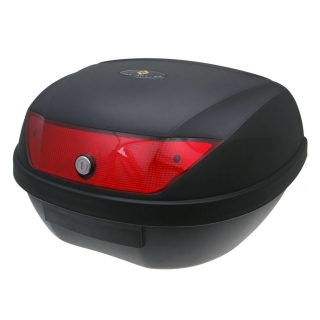 Univerzální kufr na motocykl - skútr 101 OCTANE TOP CASE ČERNÁ/ČERVENÁ objem 51 L