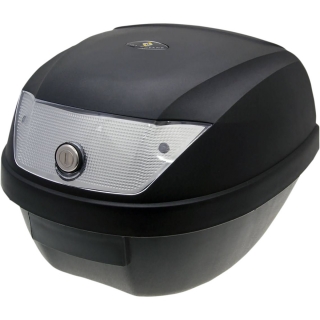 Univerzální kufr na motocykl - skútr 101 OCTANE TOP CASE ČERNÁ/BÍLÁ objem 28 L