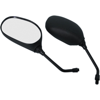 Zpětné zrcátko motocyklu PARTS EUROPE CUSTOM REPLACEMENT MIRROR / BLACK 10 mm závit, 140 mm D x 90 mm Š 