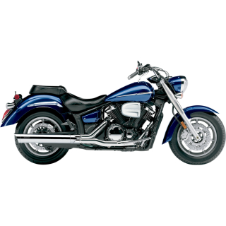 Koncovka výfuku COBRA SCALLOPED SLIP ON MUFFLERS CHROME pro YAMAHA XVS 1300 A ROK 2007-2017 , barva chrom, vnější průměr 10 cm (4") 