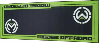 Koberec - rohožka pod motocykl MOOSE RACING Bike Pad Moose Offroad barva černá/zelená rozměr 208 cm x 78,5 cm