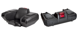 Zadní plastový uzamykatelný box pro ATV s mimořádně velkým vnitřním objemem KIMPEX KIMPEX DELUXE ATV BOX černý, rozměry 1067 x 711 x 432 mm (Š x H x V) 