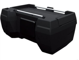 Zadní čtyřkolkový box pro 2 integrální helmy na čtyřkolku KIMPEX CARGO BOXX DELUXE černý, rozměry 38 x 90 x 30 cm (Š x D x H)