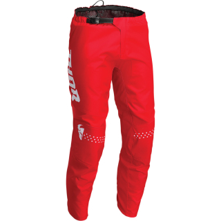 A Dětské motokrosové kalhoty THOR SECTOR RACEWEAR MINIMAL ČERVENÁ velikost 26