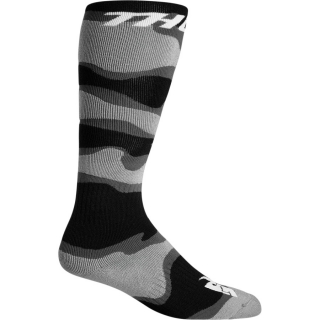 Motokrosové podkolenky THOR MX SOCK CAMO/ŠEDÁ/BÍLÁ