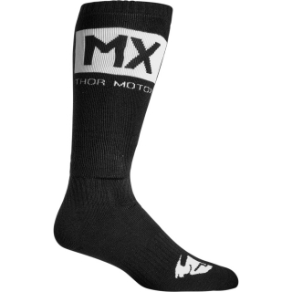 Motokrosové podkolenky THOR MX SOCK ČERNÁ/BÍLÁ