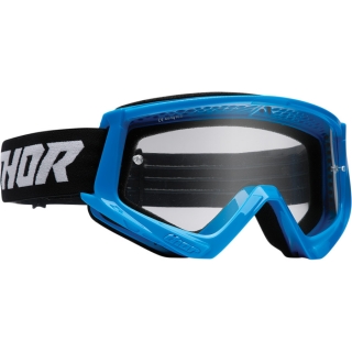 Dětské motokrosové brýle THOR COMBAT RACER ČERNÁ/MODRÁ 22