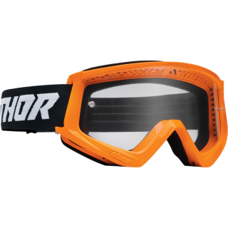 Dětské motokrosové brýle THOR COMBAT RACER ČERNÁ/FLO ORANŽOVÁ 22