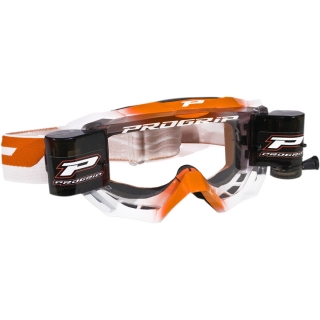 Motokrosové - enduro brýle s roll-off systémem PROGRIP 3200 VENOM oranžové