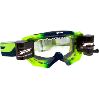 Motokrosové - enduro brýle s roll-off systémem PROGRIP 3200 VENOM navy modrá/fluo žlutá