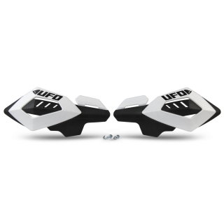 Kryty páček motocyklu UFO ARCHES HANDGUARDS barva bílá- pár