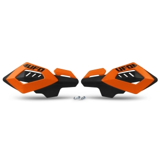 Kryty páček motocyklu UFO ARCHES HANDGUARDS barva oranžová - pár