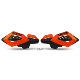 Kryty páček motocyklu UFO ARCHES HANDGUARDS barva fluo oranžová - pár