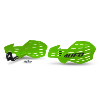 Kryty páček motocyklu UFO GUARDIAN 2 HANDGUARD VENTILAČNÍ barva zelená - pár