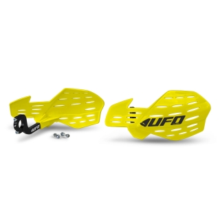 Kryty páček motocyklu UFO GUARDIAN 2 HANDGUARD VENTILAČNÍ barva žluté - pár