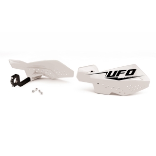 Kryty páček motocyklu UFO VIPER 2 HANDGUARDS barva bílá - pár