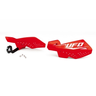 Kryty páček motocyklu UFO VIPER 2 HANDGUARDS barva červená - pár