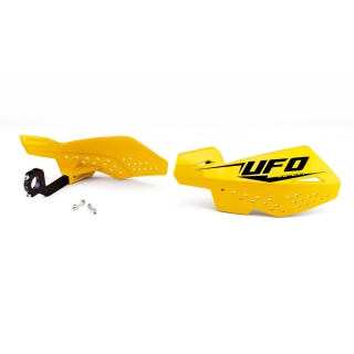 Kryty páček motocyklu UFO VIPER 2 HANDGUARDS barva žlutá - pár