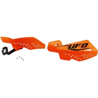 Kryty páček motocyklu UFO VIPER 2 HANDGUARDS barva oranžová - pár