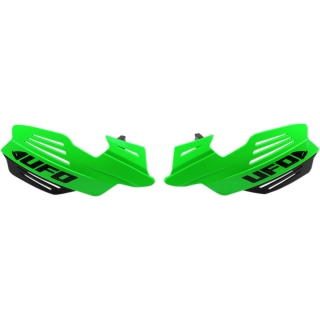 Kryty páček motocyklu UFO VULCAN HANDGUARDS barva zelená - pár
