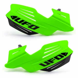 Kryty páček motocyklu UFO VULCAN HANDGUARDS barva fluo zlená - pár