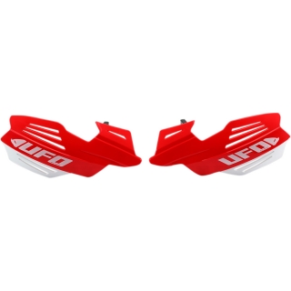 Kryty páček motocyklu UFO VULCAN HANDGUARDS barva červená - pár