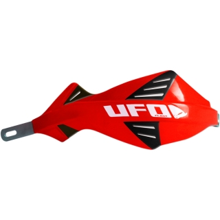 Kryty páček motocyklu s hliníkovou výztuhou UFO DISCOVER HANDGUARDS barva HONDA červená pár