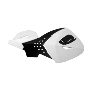 Kryty páček motocyklu UFO ESCALADE HANDGUARDS barva bílá/černá - pár