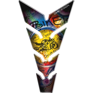 Samolepka - tank pad na nádrž motocyklu ONEDESIGN UNIVERSAL TANK PAD MAX BIKER 223 mm x 134 mm