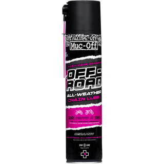 a Mazivo na řetěz MUC-OFF OFF ROAD CHAIN LUBE 400 ML