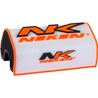 Kryt bezhrazdových řidítek motocyklu NEKEN SPECIAL EDITION 3D BAR PADS bílá