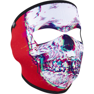 A Ochranná neoprenová maska na obličej ZANHEADGEAR GLITCH SKULL