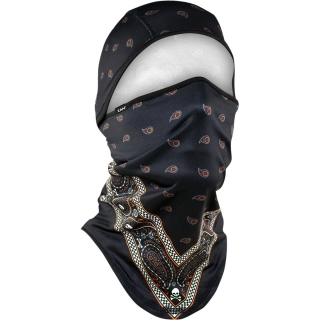 Multifunkční kukla ZANHEADGEAR SPORTFLEX CONV ČERNÁ/ORENŽOVÁ - velikost universal