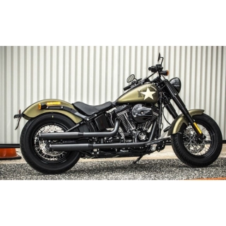 Koncovky výfuku RINEHART RACING pro HARLEY DAVIDSON 07-17 FLSTN, 08-11 FLSTSB, 12-17 FLSS 