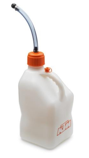 Plastový kanystr na benzín s plnící trubicí KTM PLASTIC DRUM CLEAR objem 20L