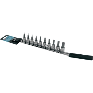 Sada nářadí CRUZTOOLS SOCKET BIT SET HEX 10-PIECE SET INCH