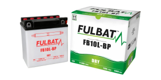 Gelová baterie / motobaterie FULBAT YB10L-B-P, 11Ah, 130A, konvenční 135x90x145