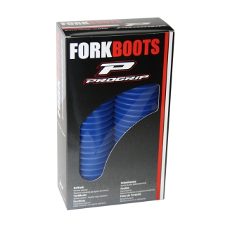 Harmoniky na enduro přední tlumiče Progrip fork boots thermoplastic rubber 2500 modré - pár - 34/37 mm pro tlumiče 40/45 mm 