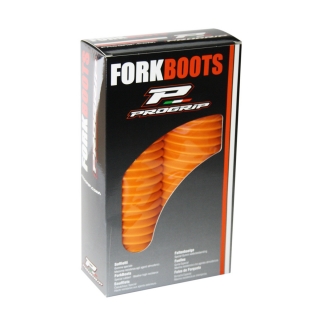 Harmoniky na enduro přední tlumiče Progrip fork boots thermoplastic rubber 2500 oranžové - pár - 42/45 mm pro tlumiče 60/65 mm 
