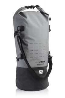 Voděodolná taška/válec/vak ideální pro motocyklisty z PVC materiálu ACERBIS X-WATER VERTICAL 30L, černá/šedá
