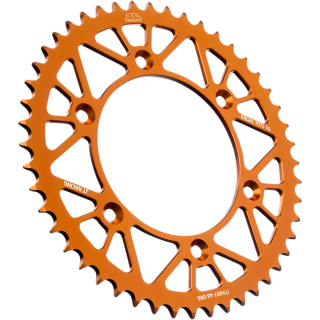 Duralová rozeta JT SPROCKETS pro KTM 125 až 530 / HUSQVARNA 125 až 450 - ORANŽOVÁ