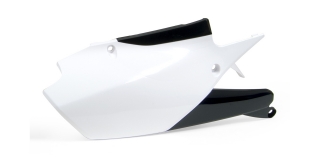 a Boční číslové tabulky RTECH pro Yamaha YZ 450 F 18-21 bílé
