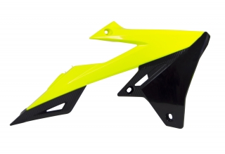 a Spoilery chladiče RTECH pro Suzuki RM-Z 250 19-21 neon žluté-černé