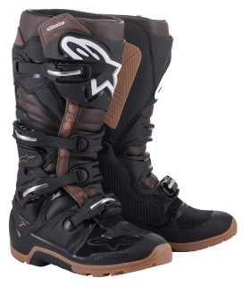 Motokrosové boty ALPINESTARS TECH 7 ENDURO černá/tmavá hnědá 