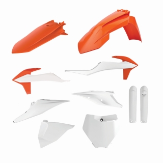 Sada plastů POLISPORT KTM SX/SX-F/XC/XC-F 2019-2022 barva oranžová/bílá
